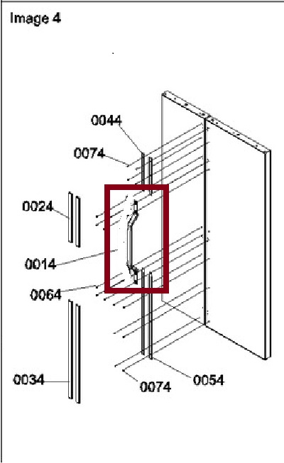 Whirlpool Part Number W11600334 GLASS-DOOR
