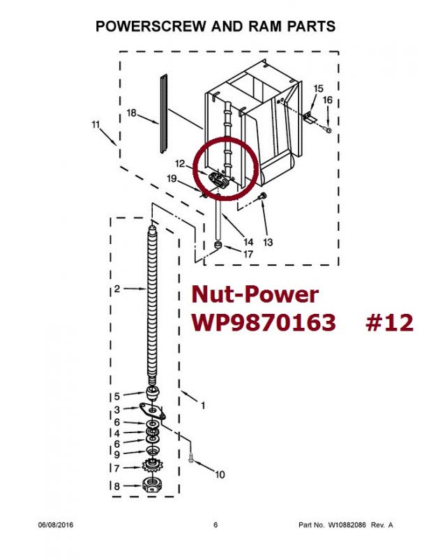Whirlpool Part Number W11683482 CNTRL-ELEC