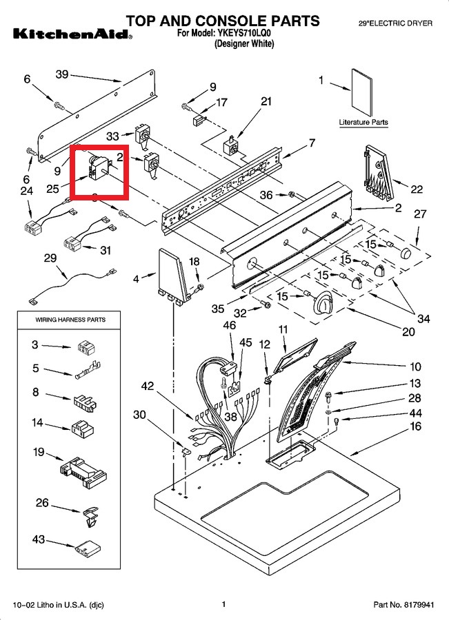 Whirlpool WP3976570 Dryer Timer