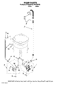 Whirlpool Part Number W10536347 PUMP-WATER